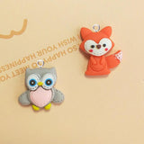 10Pcs Animal Fox Owls Resin Charms Pendant Earring DIY Jewelry