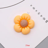 10pcs Bee Flowers Resin Charms for Earring Keychain Jewelry Making