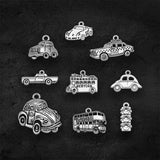Silver Plated Traffic Light Charms for DIY Jewelry Making