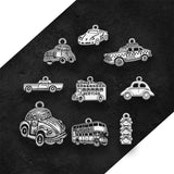 Silver Plated Traffic Light Charms for DIY Jewelry Making