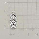 Silver Plated Traffic Light Charms for DIY Jewelry Making