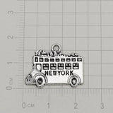 Silver Plated Traffic Light Charms for DIY Jewelry Making