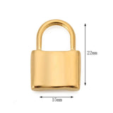 5pcs Stainless Steel Heart Key Lock Charms for DIY Necklace Bracelet