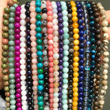 Natural Stone Round Spacer Beads for Jewelry Making DIY Bracelet