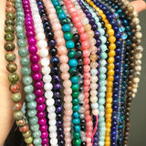 Natural Stone Round Spacer Beads for Jewelry Making DIY Bracelet