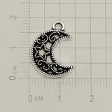 40pcs Moon Star Charms Pendants DIY Necklace Jewellery Crafts Drop