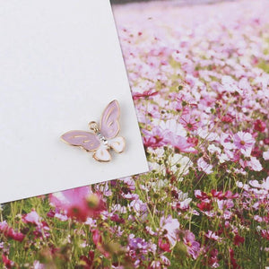 10pcs Enamels Alice Rabbit Butterfly Earring Charms DIY Making Jewelry