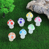 Luminous Mushroom Resin Charms Easter Crafts DIY Earring Bracelet Pendant