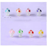 Luminous Mushroom Resin Charms Easter Crafts DIY Earring Bracelet Pendant