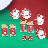 10pcs Chinese Fortune Wish Cat Good Luck Charms DIY Jewelry Making Pendant