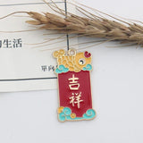 10pcs Chinese Fortune Wish Cat Good Luck Charms DIY Jewelry Making Pendant