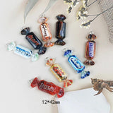 10pcs Milk Chocolate Candy Resin Charms Earring DIY Jewelry Kids Gift