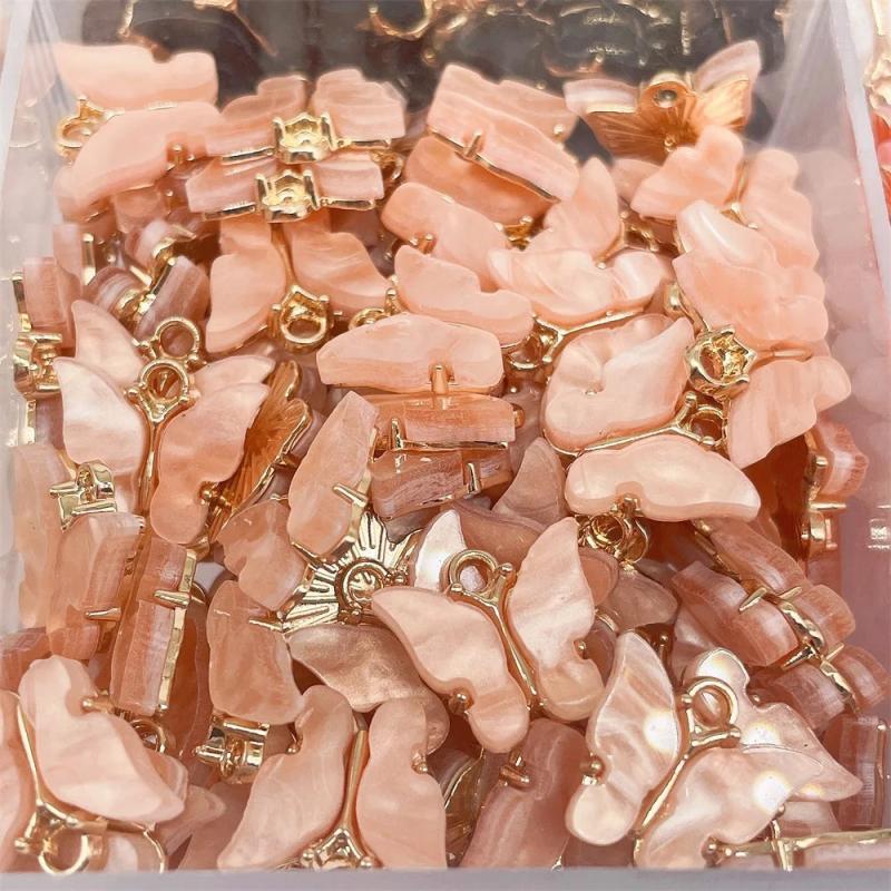 20Pc Acrylic Butterfly Charm Earrings DIY Accessory Colorful for Earrin