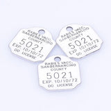 30Pcs/Lot RIP Letter Name Tag Charms Pendant for Necklaces Keychain