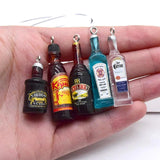 10pcs Water Bottle Resin Charms 3d Drink Bottles For DIY Jewelry