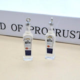 10pcs Water Bottle Resin Charms 3d Drink Bottles For DIY Jewelry