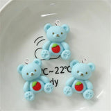 10Pcs Strawberry Bear Rabbit Pendant Accessory DIY Earring Necklace Resin Charms