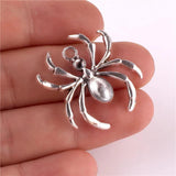 20pcs Halloween Gothic Spider Charms Pendant Craft Supplies DIY Craft Making
