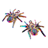 20pcs Halloween Gothic Spider Charms Pendant Craft Supplies DIY Craft Making