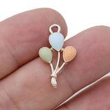 10Pcs Enamel Balloon Charm Pendant Jewelry DIY Accessories Craft