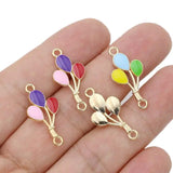 10Pcs Enamel Balloon Charm Pendant Jewelry DIY Accessories Craft