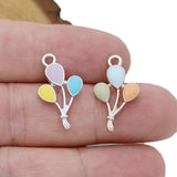 10Pcs Enamel Balloon Charm Pendant Jewelry DIY Accessories Craft