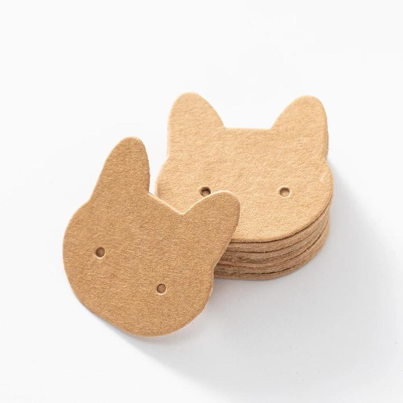 Cat Earring Display Card Stand for DIY Ear Studs Jewelry