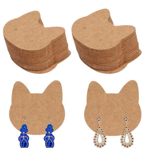 Cat Earring Display Card Stand for DIY Ear Studs Jewelry