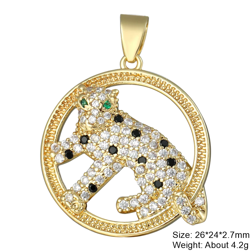 18K Plated Turquoise Dinosaur Charms for DIY Jewelry Making