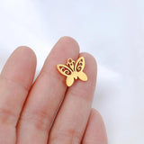 5pcs Stainless Steel Butterfly Charm for Jewellery Making