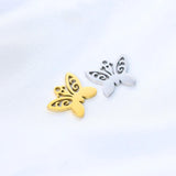 5pcs Stainless Steel Butterfly Charm for Jewellery Making