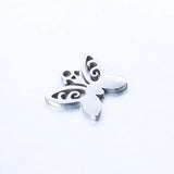 5pcs Stainless Steel Butterfly Charm for Jewellery Making