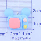 10Pcs TV Television Charms Pendants Resin Patch DIY Jewelry Making C333