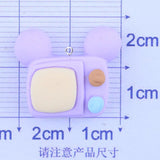 10Pcs TV Television Charms Pendants Resin Patch DIY Jewelry Making C333