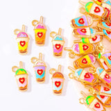 20Pcs Enamel Food Pendant Charm for Jewelry Making