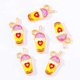 20Pcs Enamel Food Pendant Charm for Jewelry Making