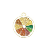 20pcs Fruit & Vegetable Enamel Charms for Earrings DIY Jewelry