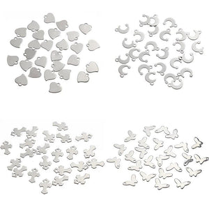 20pcs 316L Stainless Steel Butterfly Charms for DIY Jewelry Making