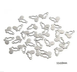 20pcs 316L Stainless Steel Butterfly Charms for DIY Jewelry Making