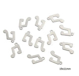20pcs 316L Stainless Steel Butterfly Charms for DIY Jewelry Making
