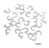 20pcs 316L Stainless Steel Butterfly Charms for DIY Jewelry Making