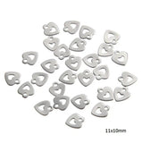 20pcs 316L Stainless Steel Butterfly Charms for DIY Jewelry Making