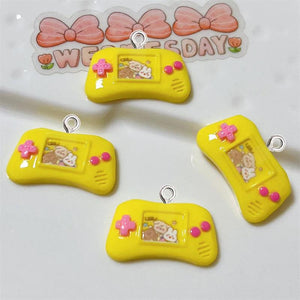 10Pcs Mini Game Machine Resin Charms DIY Jewelry Accessories