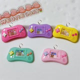 10Pcs Mini Game Machine Resin Charms DIY Jewelry Accessories