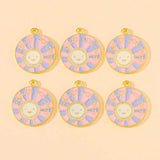 20Pc Golden Alloy Enamel Alphabet Charms Cat Dog Pendant for Jewelry Making