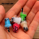 10Pcs 3D Pearl Milk Tea Cup Pendants Box Resin Charms for DIY Jewelry Craft