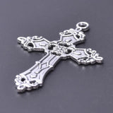 Gothic Religion Jesus Cross Pendant for Jewelry Making Punk Women Earrings