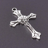 Gothic Religion Jesus Cross Pendant for Jewelry Making Punk Women Earrings