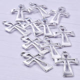 Gothic Religion Jesus Cross Pendant for Jewelry Making Punk Women Earrings