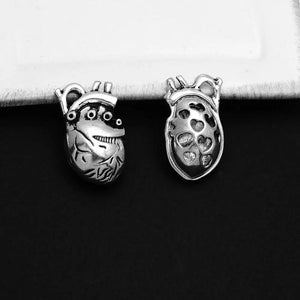 Antique Silver Body Organs Charms for Jewelry Making